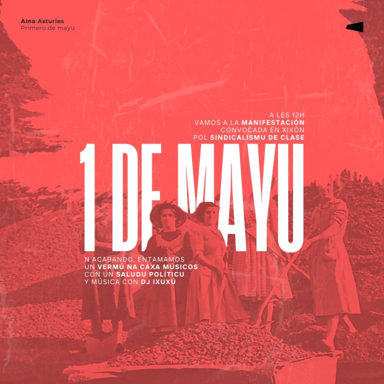 Llamamos a participar na manifestación del 1 de mayu en Xixón