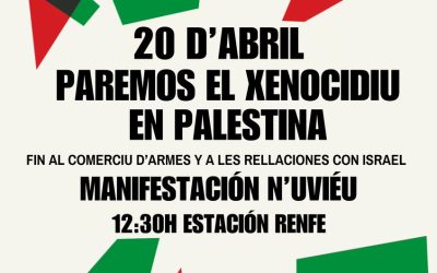 Llamamos a participar na movilización d’Asturies con Palestina