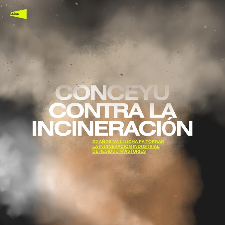 Aína collabora activamente nel Conceyu Contra la Incineración n’Asturies