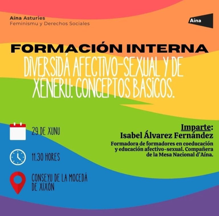 El partíu convida a la militancia a una formación interna sobre diversidá afectivo-sexual y de xéneru