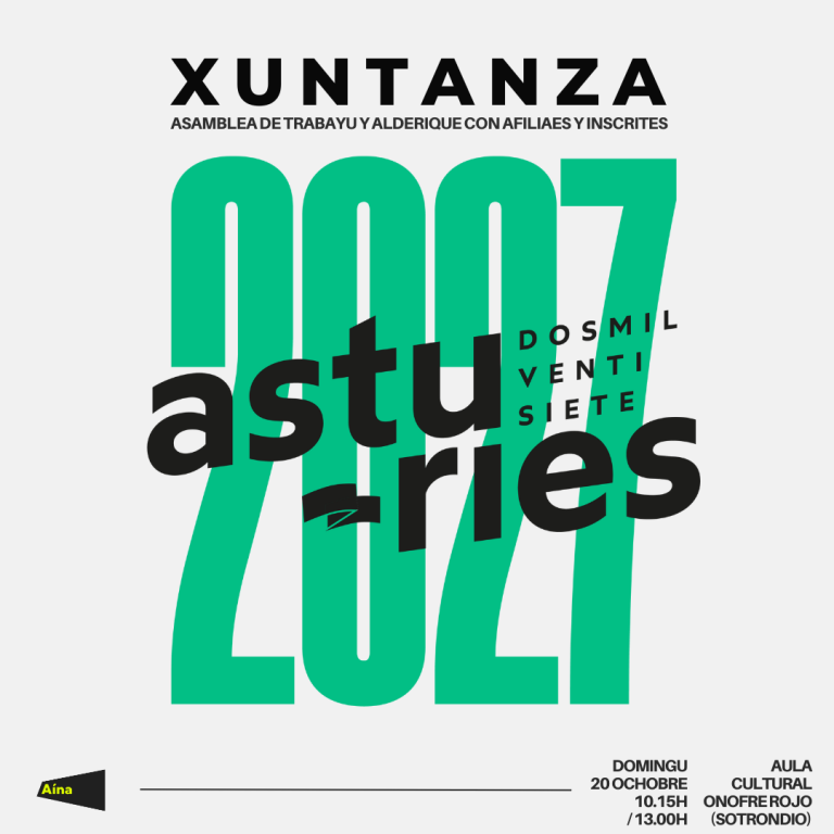 Conclusiones de la Xuntanza #Asturies2027 convocada en Sotrondio