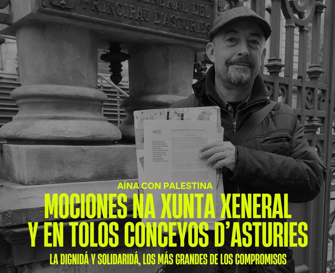 Aína tramita mociones a favor del pueblu palestín