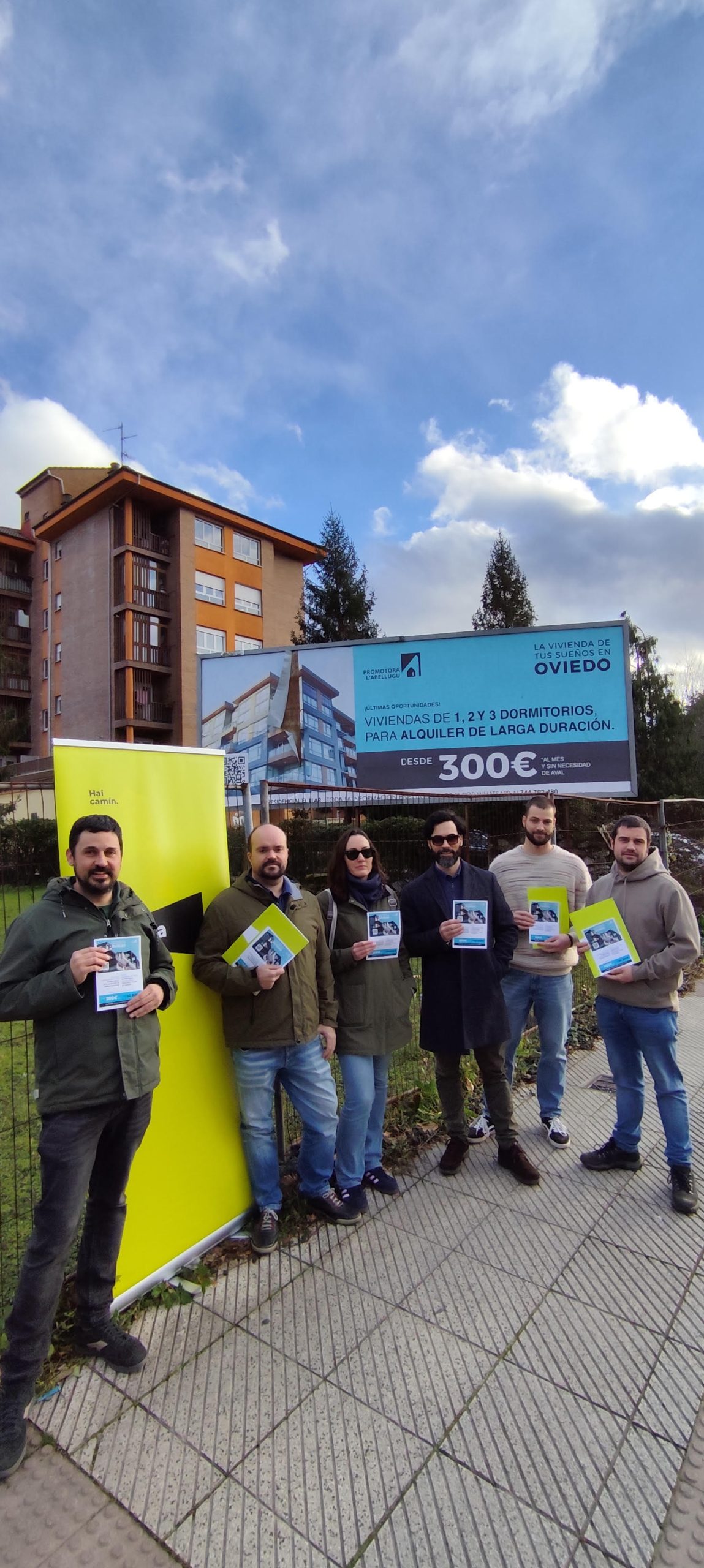 Aína denuncia la especulación inmobiliaria n’Uviéu con una campaña creativa que recibe cientos d’interacciones