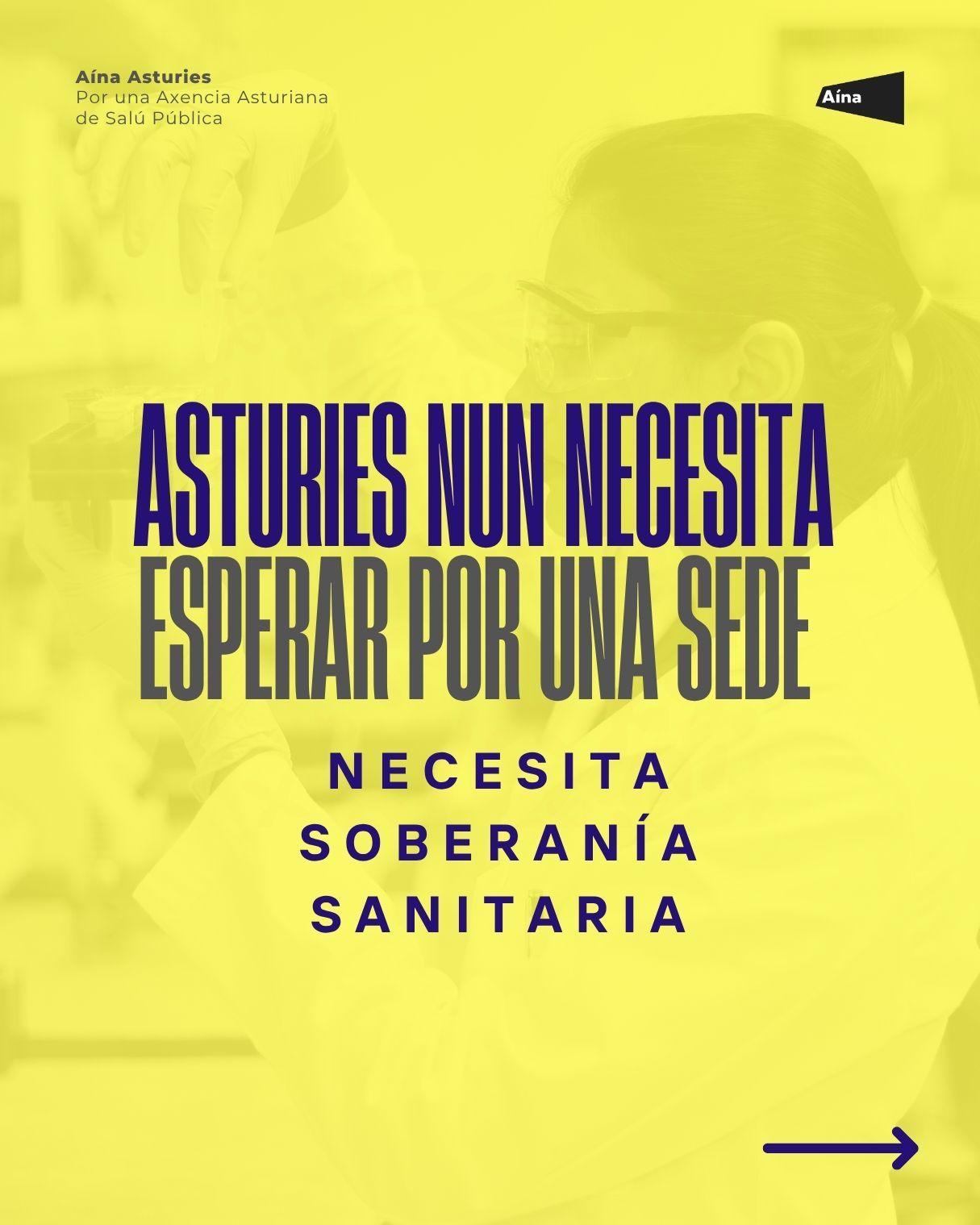 Aína insta al gobiernu d’Asturies a poner en marcha l’Axencia Asturiana de Salú