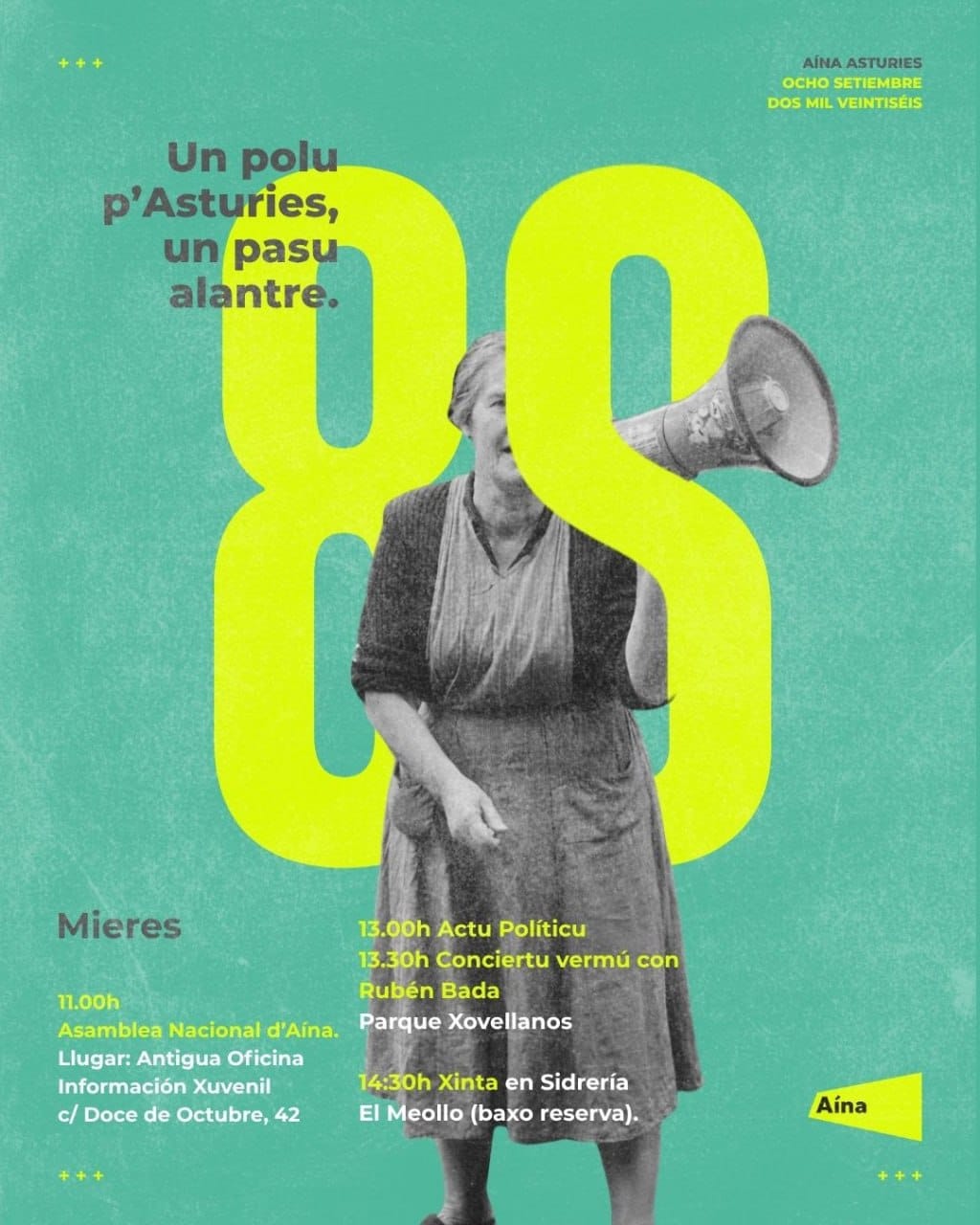¡Vémonos el 8S en Mieres!